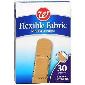   Flexible Fabric Adhesive Bandages, 3/4 Inch, 30 