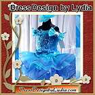   Blue Glitz Little Miss America Pageant 2pcs Outfits Dress Teens 8 9Y