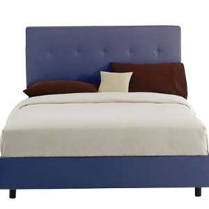  Button Tufted Bed in Lazuli Size Twin