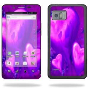   Decal Cover for Motorola Droid Bionic 4G LTE Cell Phone   Purple Heart