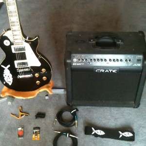 Electric Guitar With Amp And Extras  