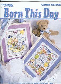 BORN THIS DAY ~ X STITCH PATTERNS ~ NEW ~ ON SALE  