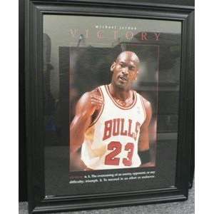   Jordan Huge Framed+Glass 16x20 Inches NBA Bulls #3