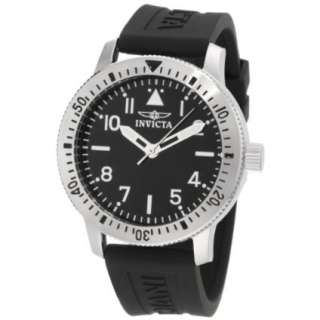Invicta Mens 11422 Specialty Black Dial Black Polyurethane Watch 