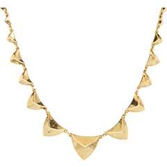 House of Harlow 1960 Pyramid Station Necklace    