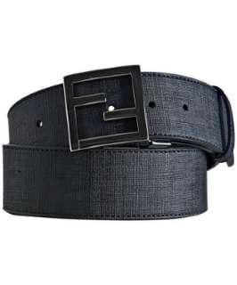 Fendi black zucca B.Mix reversible belt  
