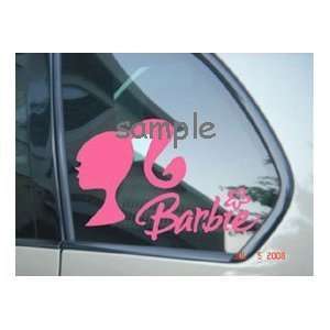  Barbie Doll W/Word Car Truck Window Vinyl Decal Sticker 