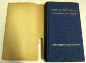 New Short Cuts to Construction Profits 1936 Book  