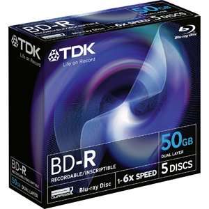  New   TDK 6x BD R Media   61687