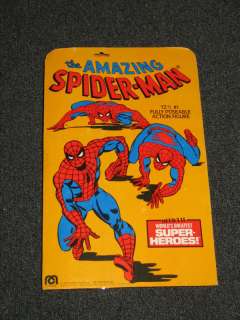 The Amazing Spiderman w/ Spiderweb   12 1/2 Inch Poseable Figure Mego 