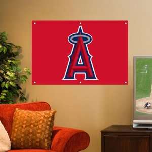 Los Angeles Angels of Anaheim 3 x 2 Red Applique Logo Fan Banner 