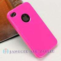HotPink Bright Silicone Skin Case Cover for Apple iphone 4 4S 4th 