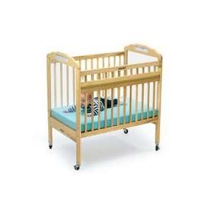 Angeles Safe T Side Crib   Natural Clear View Baby