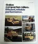 Galion 1981 Compaction Rollers Sales Brochure