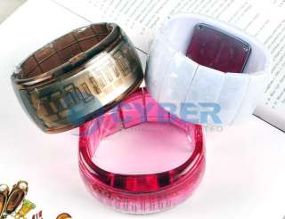 Fashion Hot Sell Jelly Bracelet Digital Watch Wristwatch 7 colors for 