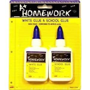  Multi Use Glue + School Glue 2pk 1.25oz ea Case Pack 48 