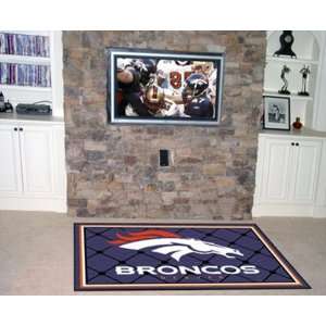  Denver Broncos New Area Rug Carpet 5x8