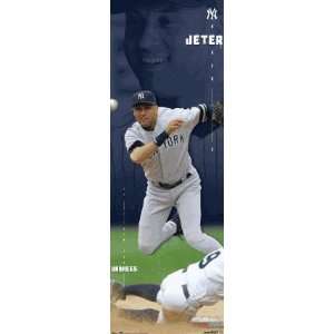  Derek Jeter, of the MLBs NY Yankees, Door Size Poster 