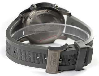   Mens Sport Swiss Made Digital Chronograph Dial Gunmetal Case Watch NEW