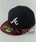 Atlanta BRAVES On Field Authentic Collection HOME New Era 5950 Fitted 