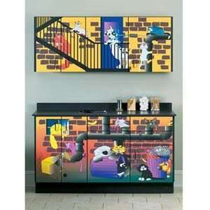 Alley Cats and Dogs Base & Wall Cabinets