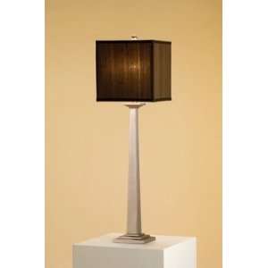 Currey and Company 6009 1 Light Barclay Table Lamp, Pewter Finish with 