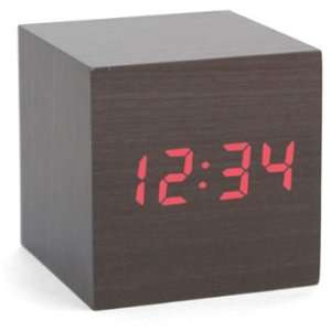  Wood Cube Alarm Clock