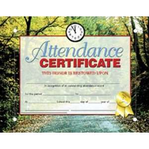  Certificates Attendance 30 Pk