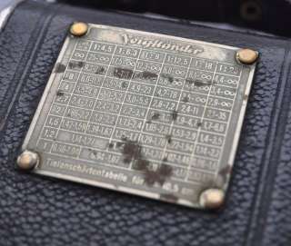   Germany VOIGTLANDER Compur Vintage Folding Photo Camera Leather Case