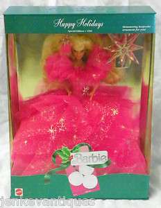   1990 HAPPY HOLIDAYS BARBIE 3rd in SPECIAL EDITION HOLIDAY SERIES NRFB