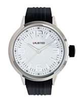 Unlisted Watch, Mens Black Rubber Strap UL1191
