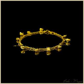 JINGLE BELLS ANKLET GOLD HIPPIE GYPSY INDIA BELLY DANCE  