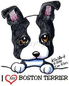 This listing is for our Boston Terrier designs by KiniArt Studios 