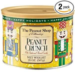  Shop of Williamsburg Holiday Nutcracker Peanut Crunch, 20 Ounce Tins 