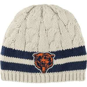   Bears Retro Sport Womens Throwback Cuffless Cable Knit Hat: Sports