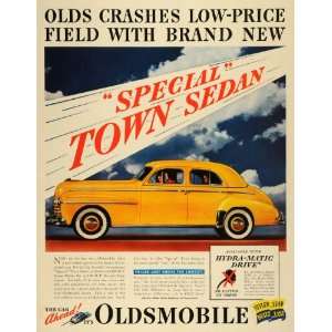  1941 Ad Oldsmobile General Motors Yellow Special Town Sedan Car 