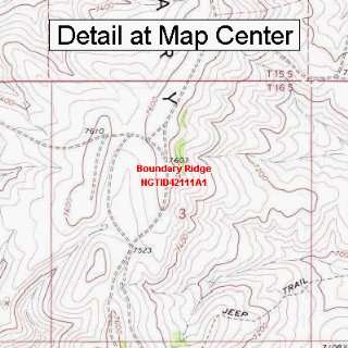  USGS Topographic Quadrangle Map   Boundary Ridge, Idaho 