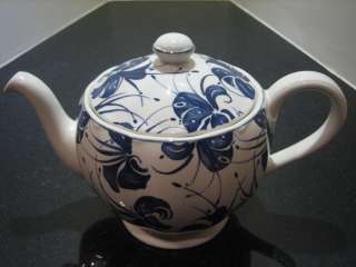 Royal Tudor Orchid by Grindley Dark Blue Staffordshire ? Teapot Retro 
