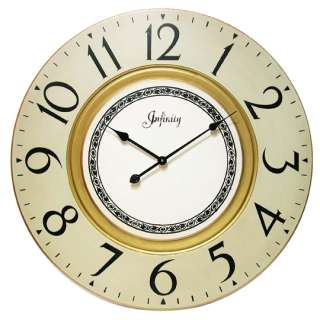 Infinity Instruments Regal Wall Clock Large number  