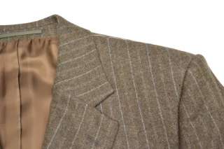 NEW $2195 HUGO BOSS SELECTION Fine Cashgora Pin Striped Wool Suit 