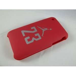  Iphone 3gs Jordan 23 Red Case ,,,,Snap On Cell Phones 