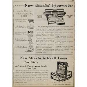  1934 Ad American Flyer Typewriter Structo Artcraft Loom 