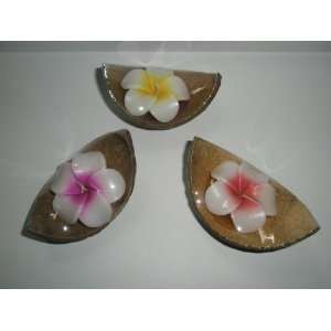Aroma Candle in Coconut Shell Leelavadee Collection (Pack of 4) Small 