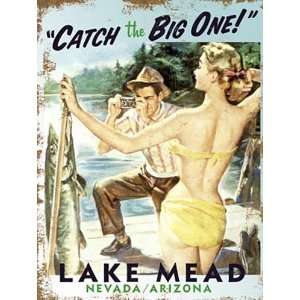  Personalized Vintage Catch the Big One Wooden Plaque 