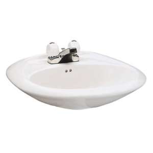   White Pedestal Sink Top (8 Widespread) 348 8WHT
