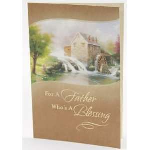  For a Father Whos a Blessing   Fathers Day Card (Dayspring 
