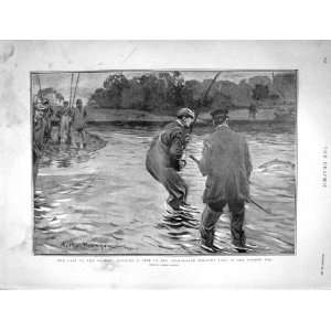  1901 SALMON FISHING RIVER BORDER ESK OSTRICH HARNESS