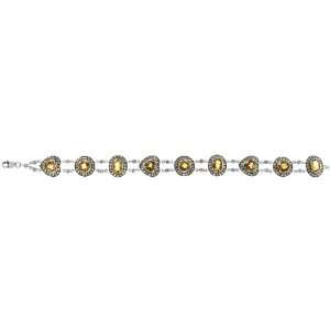   Sapphire Stones & 8.20 Carats Citrine Stones, 7/16 in. (11mm) wide
