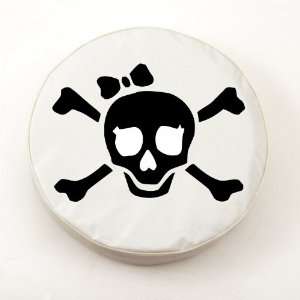  Jolly Roger Girl White Spare Tire Cover: Sports & Outdoors