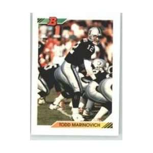  1992 Bowman #441 Todd Marinovich   Los Angeles Raiders 